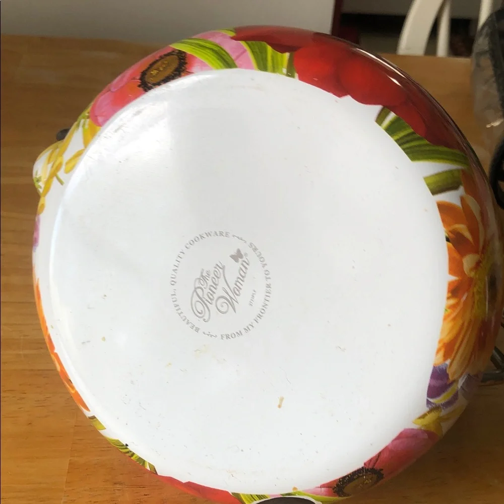 PIONEER Multicolor spring Floral Enamel Tea Kettle